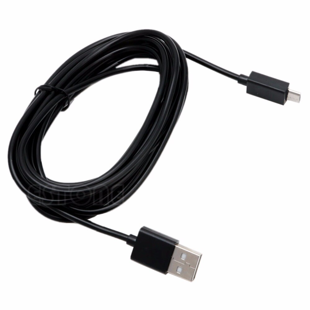 Usb Charge 3 Meter Micro Opladen Power Cable Koord Voor PS4 Xbox One Controllers Zwart-L060
