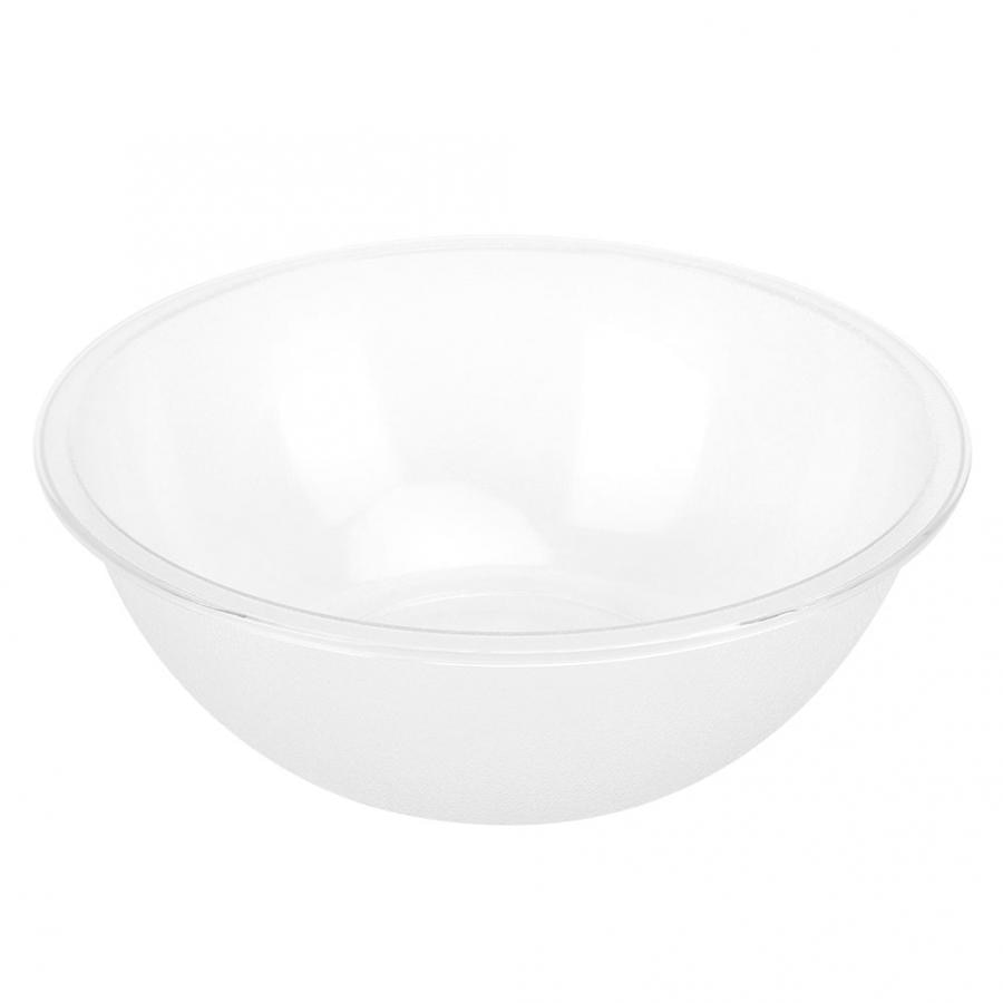 Large Round Clear Acrylic Serving Bowls Salad Fruit Buffet Rice Serving Bowl Kitchen Storage Dishes Tableware: Default Title