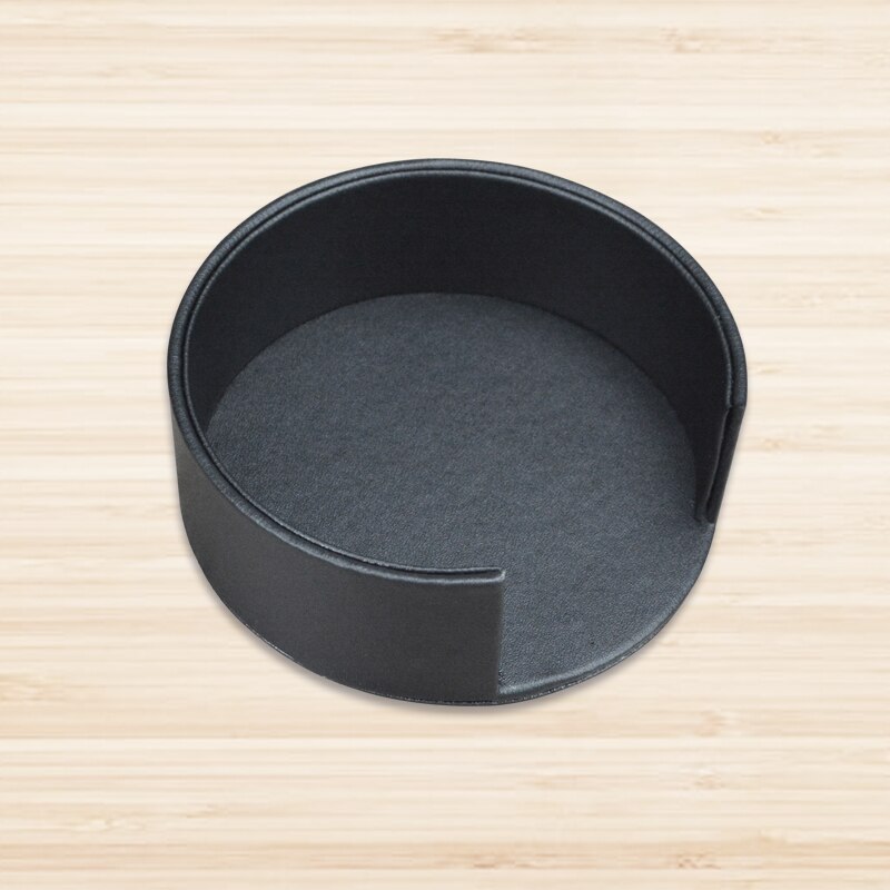 Pitebo 6 Stks/set Pu Innovatieve Ronde Lederen Thee Coaster Geïsoleerde Coaster Europese Stijl Thee Schotel Waterdicht Koffie Pad