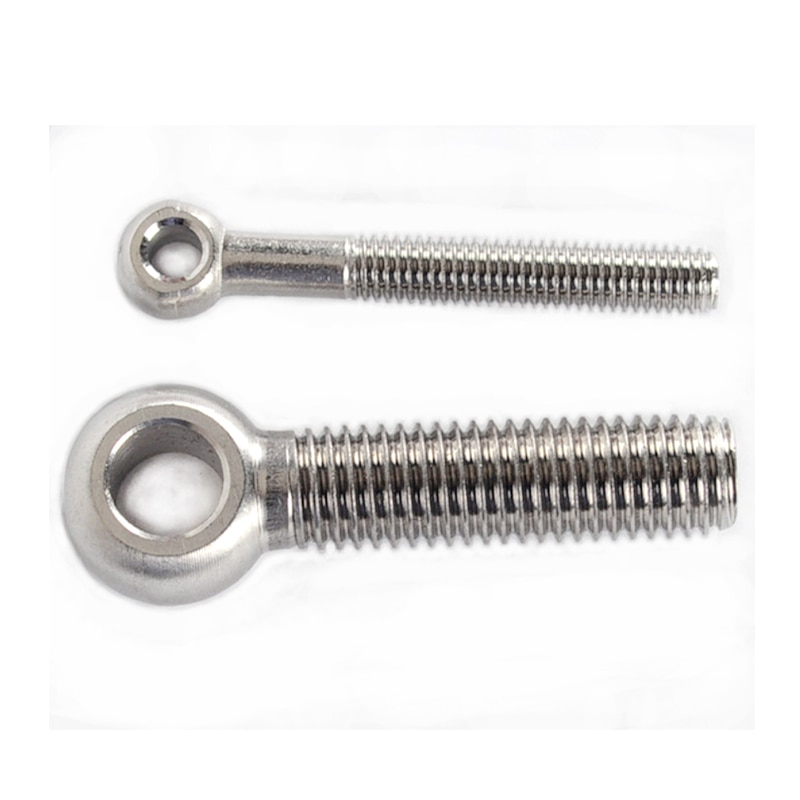 1 to 2 Pieces 304 Stainless Steel M16 with Thread 60 70mm Eyelet bolts Eye Bolt Stud Articulated Anchor Bolt