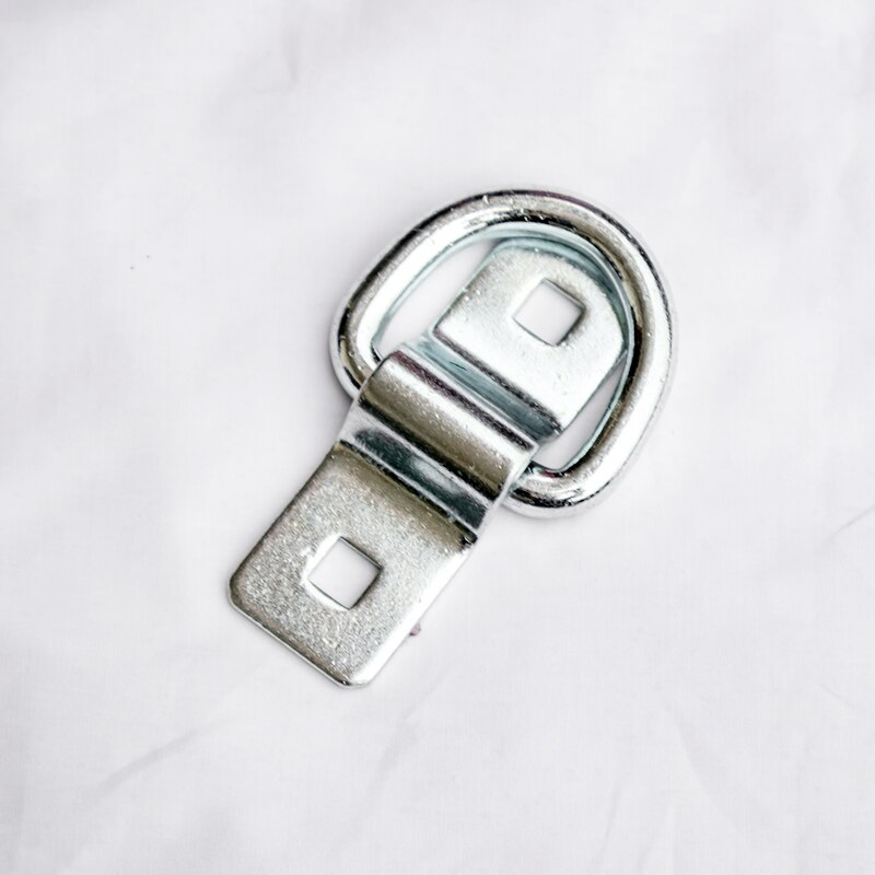 3/8" Steel D Ring & Plate Cargo Tie-Down Anchors with Bolt-on Mounting for ATV Trailer Truck 6000lbs