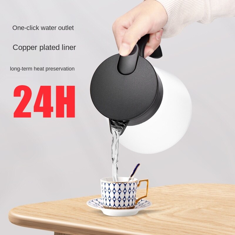 680/880Ml Waterkoker Koffie Pot Geïsoleerde Fles Water Drukken Soort Roestvrij Staal Thermische Isolatie Thermoskan Waterkokers Jug