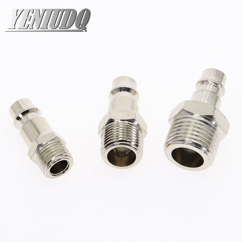 Raccord pneumatique norme européenne ue Euro Type connecteur à raccord rapide coupleur pour compresseur d'air 1/4 3/8 1/2 filetage mâle