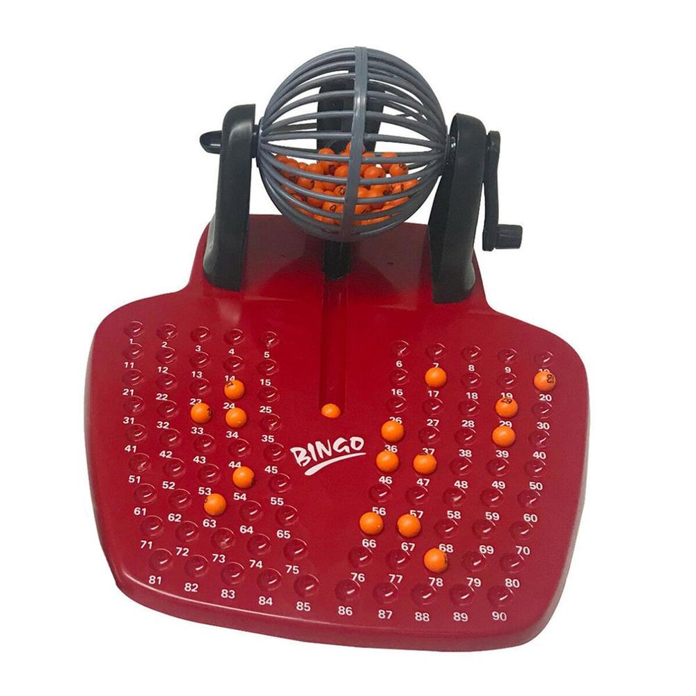 Bingo Tumbler Lotto Loterij Machine 90 Genummerde Ballen 48 Kaarten Familie Game Perfecte Kinderen Grappig Spel Speelgoed