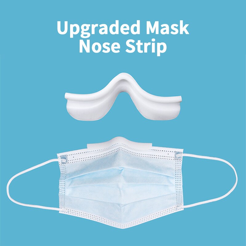 Soporte de tira de silicona para mascarilla facial, puente para la nariz, aumenta el espacio de respiración, Anti niebla, Clip para gafas, 1/3/5 Uds.