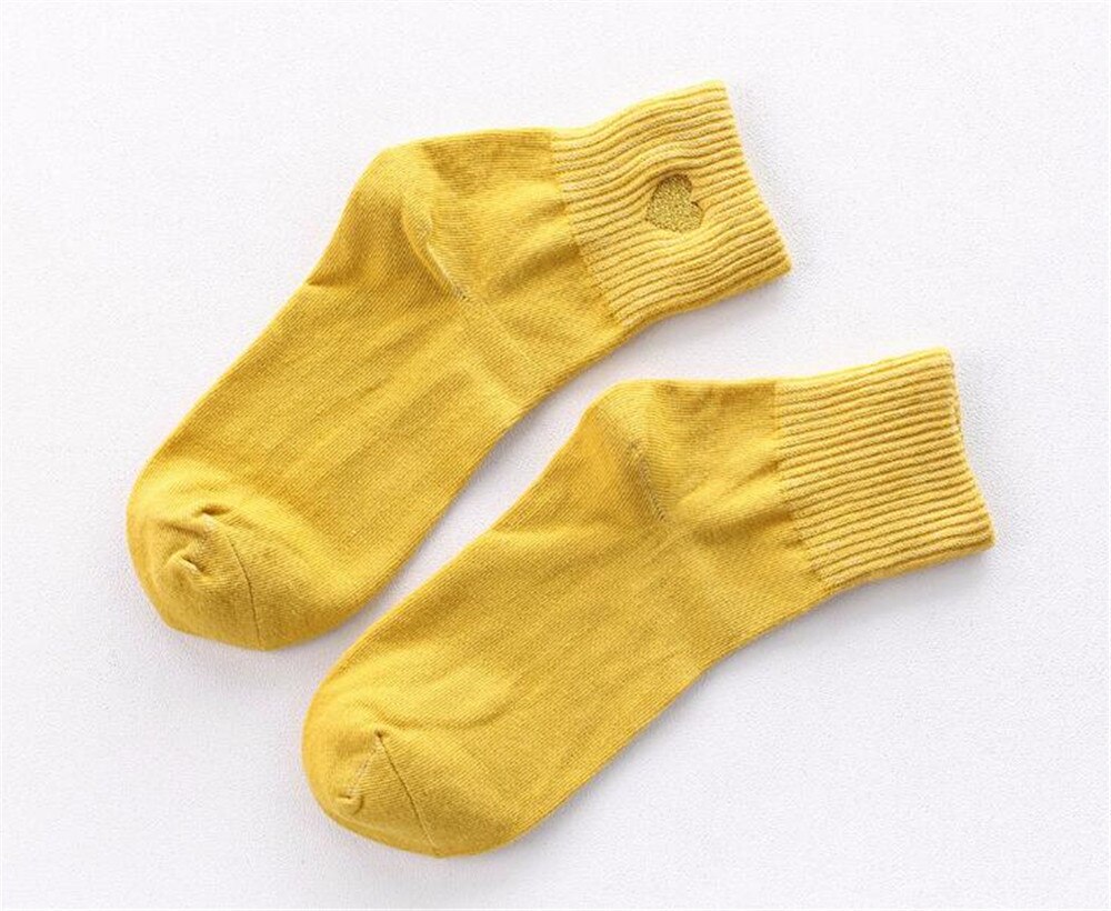 Socks Woman Spring Socks Girls Cotton Color Novelty Women Cute Heart Casual Funny Socks B628: color 2