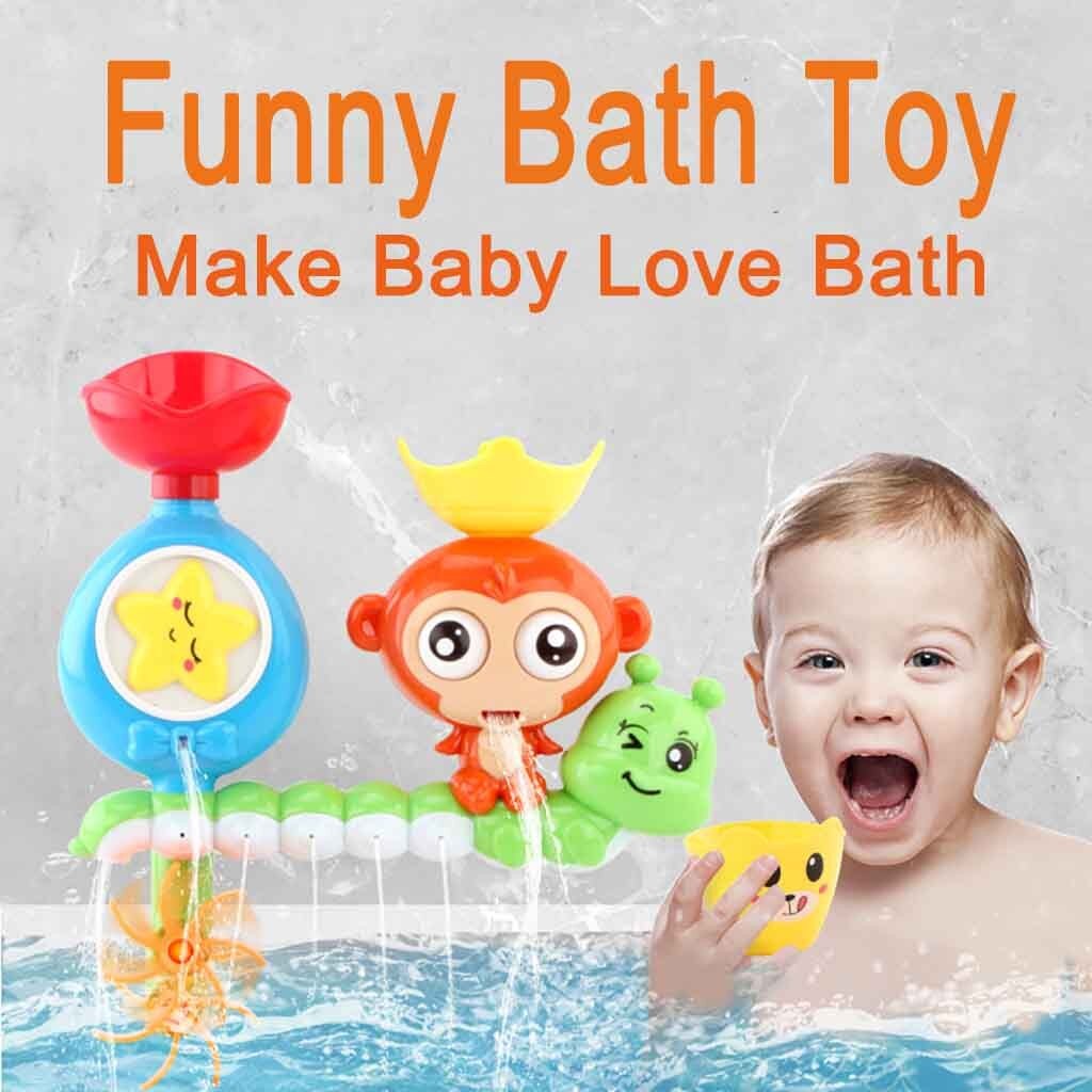 Cartoon Babybadje Speelgoed Badkamer Bad Grappig Douche Spuiten Water Speelgoed