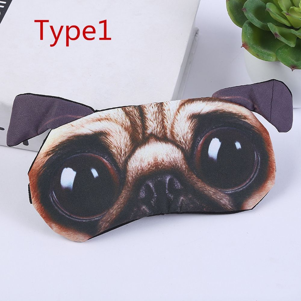 1 pc oeil aide à la vue Patch repos drôle yeux ombre réglable sommeil & ronflement 3D mignon Animal vue oeil dormir: Type1
