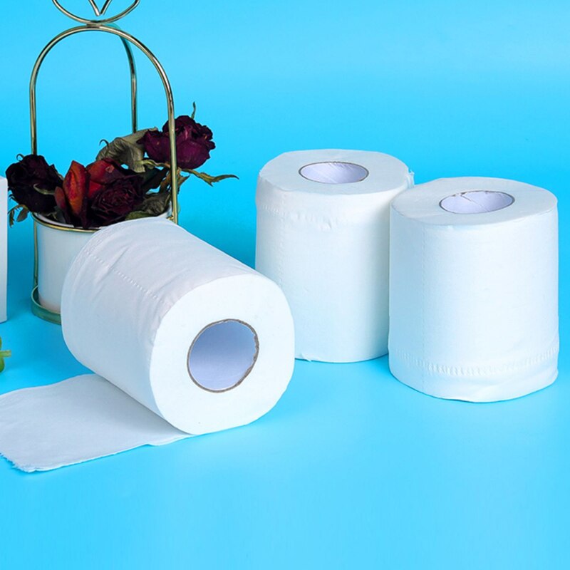 6 Roll Toilet Paper Bulk Roll Bath Tissue Bathroom White Soft 4 Ply for Home Household Cleaning Tools & Accessories TB