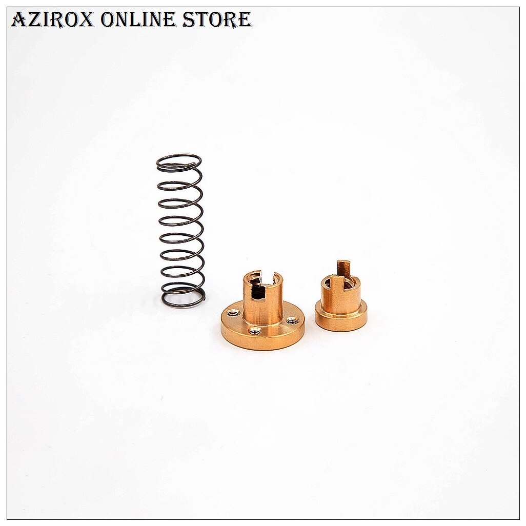 AZIROX higy T8mm 3D Printer Anti Backlash Spring Loaded Nut Lead Threaded Screw Elimination Gap nut