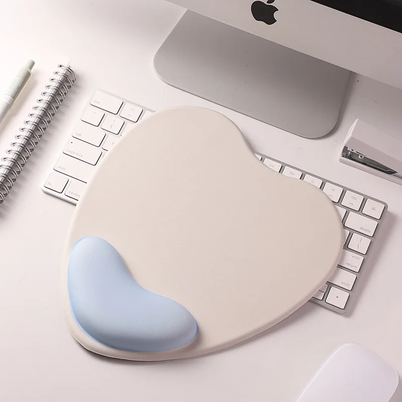 Computer Mouse Pad Ergonomic Cushion Non-slip Rubber Base Memory Foam for Office Home Computer Laptop Desktop Mouse Pads: Coffee
