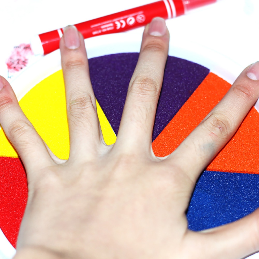 Pintura al dedo dibujo a base de aceite sello de tampón huella digital Scrapbooking niños juguete adecuado para los niños para hacer pintura a mano Juguetes