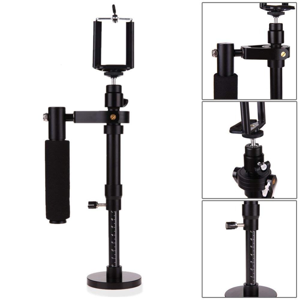 Estabilizador de cámara de mano S30, estabilizador de teléfono para Steadicam, para Iphone 6, 7 plus, teléfono inteligente/GoPro HERO 5s, HERO 4, 3, 2