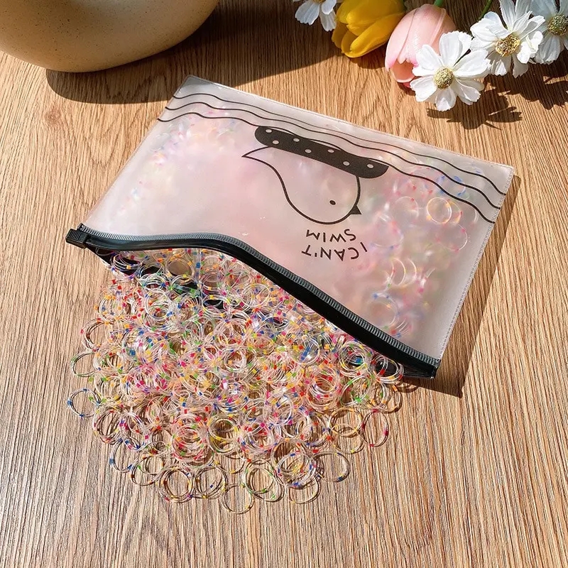 800 Uds. Banda de goma desechable para niñas, lazos para el cabello no daña el cabello, coleteros para niños pequeños, bandas, accesorios para el cabello para niños: Default Title