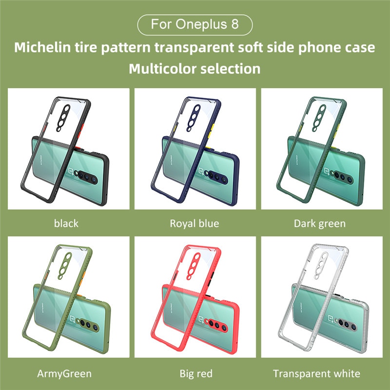 Pour Oneplus Nord étui de protection Cool pneus Armygreen antichoc housse de téléphone pour Oneplus 8 8 pro Coque Funda luxe