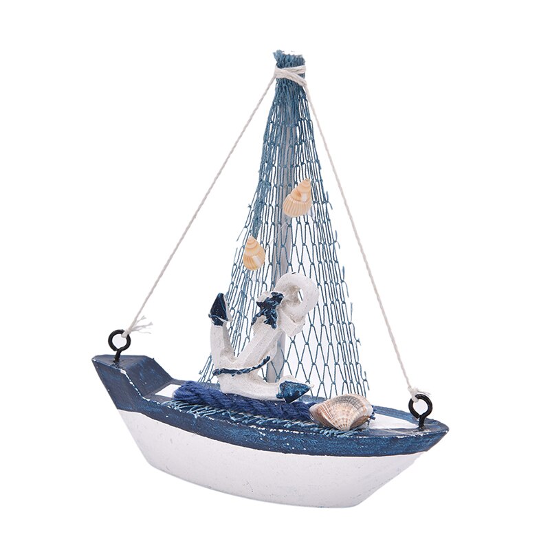 1PC Mediterranean Starfish Hung Fish Nautical Decor hang small adorn Crafts Wood Fish/decorated marine pendant