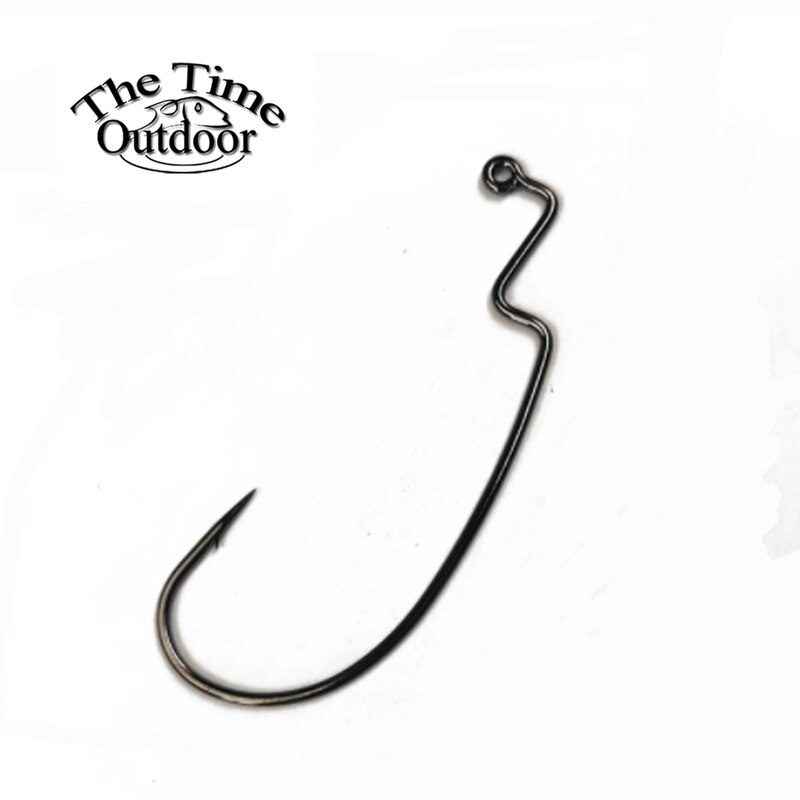 Thetime  vj71 jig kroge  #2-#1/0 modhager texas rig krog 100pc høj carbon stål orme håndsving krog jig fiskekrog saltvand karpe fiskeri