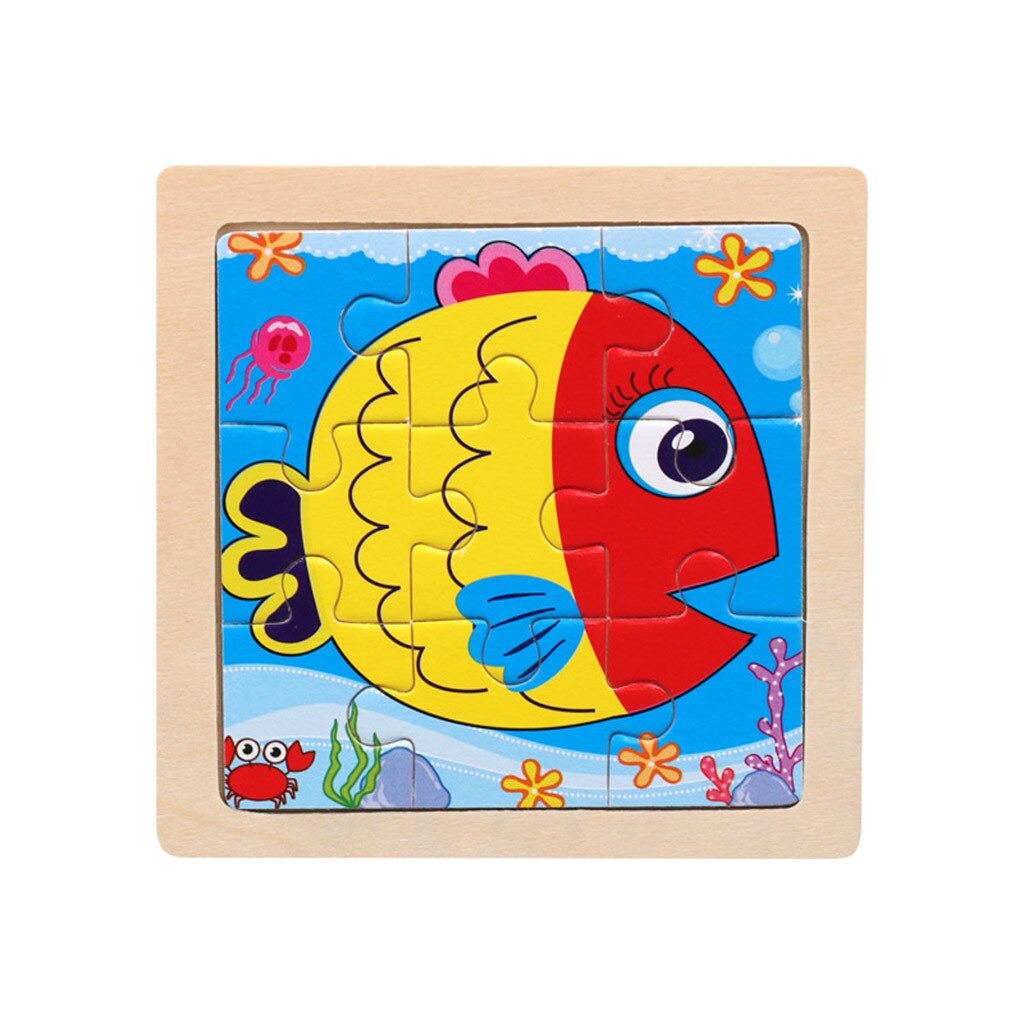Zabawki dla dzieci drewniane dzieci 16 sztuka zabawki-puzzle edukacja i nauka puzzli zabawki śmieszne gry dla dziecka Игрушки Для Детей: J