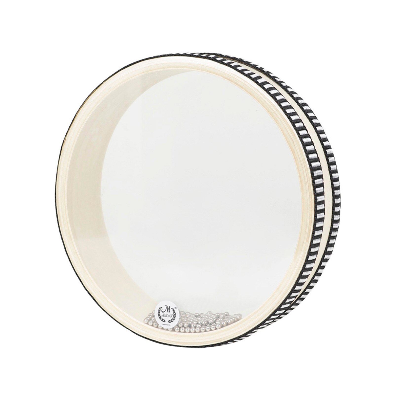 6-inch Transparent Wave Drum Natural Color Ocean Drum Early Educational Percussion Instrument for Children Boys Girls