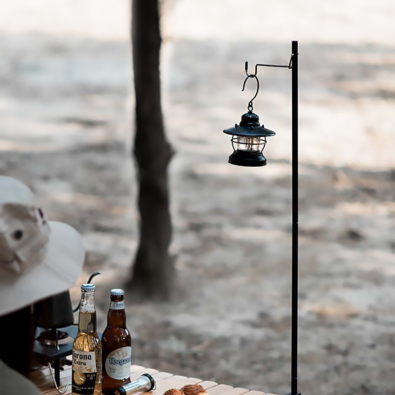 PACOONE Portable Detachable Light Stand Camping Lantern Lamp Hanger Ultralight Light Holder Brackets Tourist Equipment