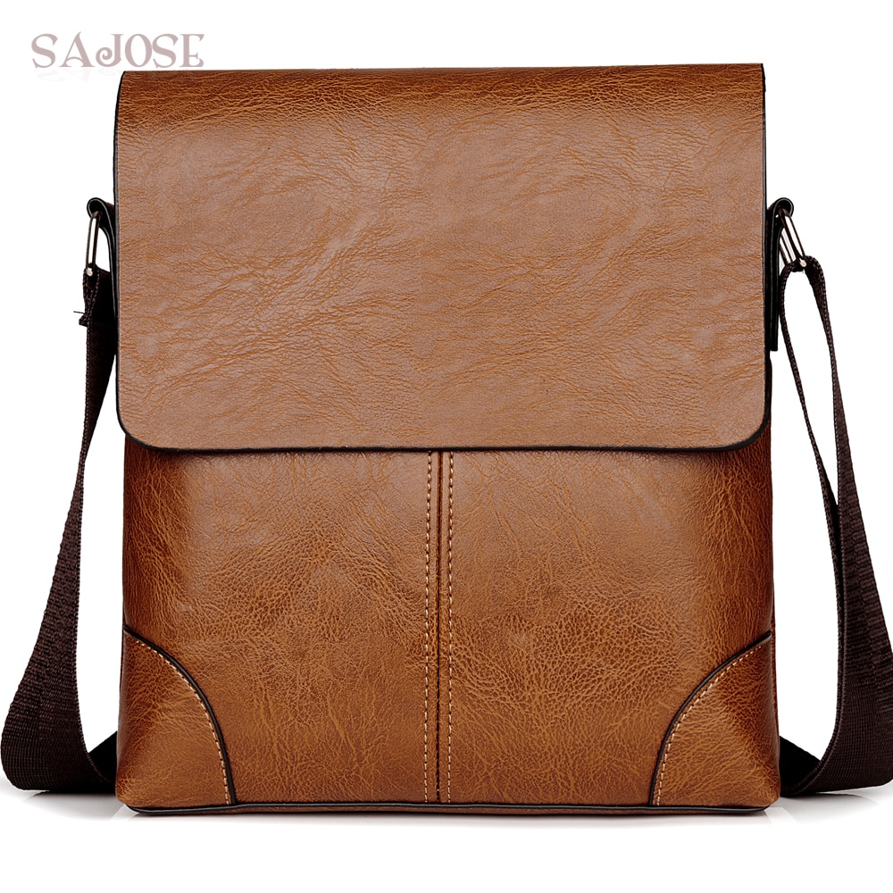 Männer Leder Umhängetasche Casual Business männer Umhängetasche Hochwertigen Männlichen Crossbody Tasche Flap Bolsas