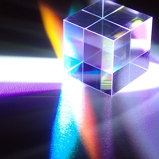 10*12.7Mm Optische Prisma Rechthoek Kubus Prisma Hoge Energie Standaard Rechthoek Kubus Beam Splitter Prisma Kleur Combinatie Prism