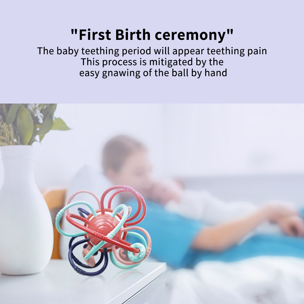 Baby Speelgoed Voor Peuters 0 12 Maanden Jongens Meisjes Baby Bed Rammelaar Bel Zachte Bijtring Plastic Activiteit Spel Bal