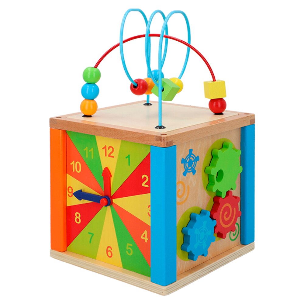 Cubo actividades bebé madera 5 en 1 WOOMAX