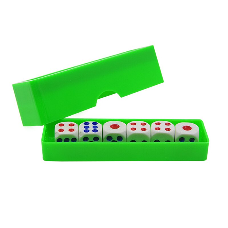 Prediction Dices (Normal Dice) Magic Tricks Close Up Six Die Flash Change Magia Mentalism Illusion Gimmick Props Toys for Kids: Green