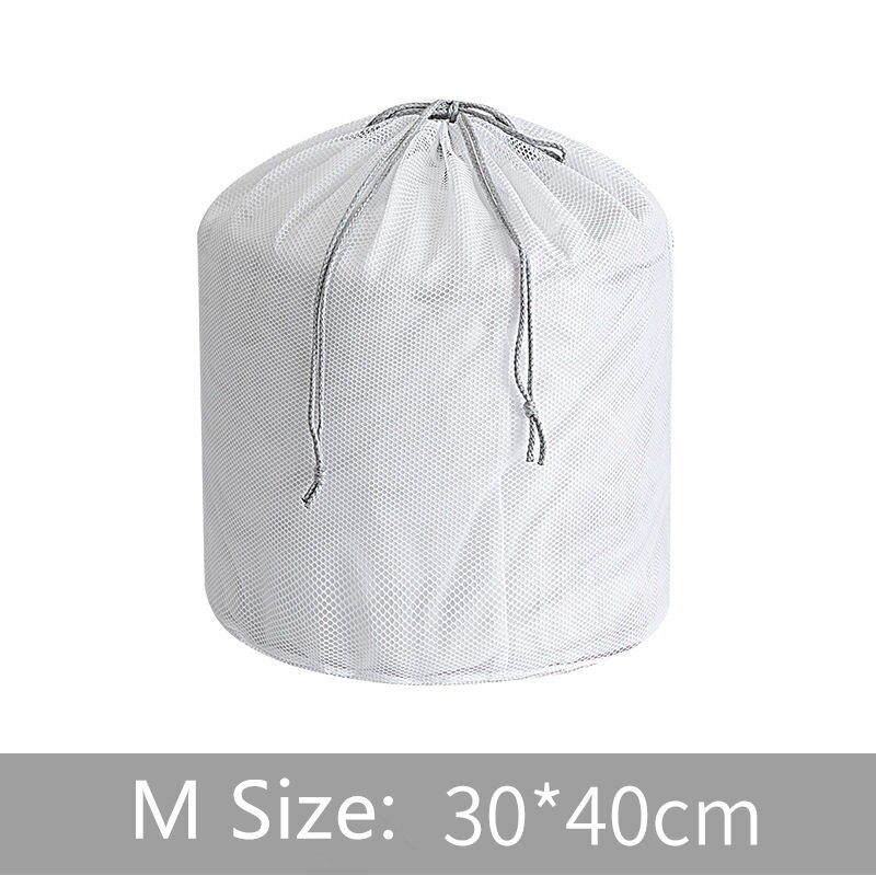 Laundry Bag Heavy Duty Drawstring Closure Bag, Delicates Laundry Bag for Washing Machine for Travel, Apartment: Light Grey