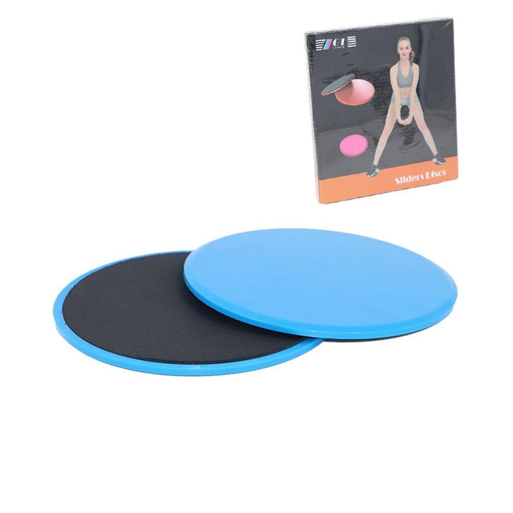 Sport glidskiva träning snabb glidplatta fitness glidplatta glidplatta fitness pad frihjul: Blå