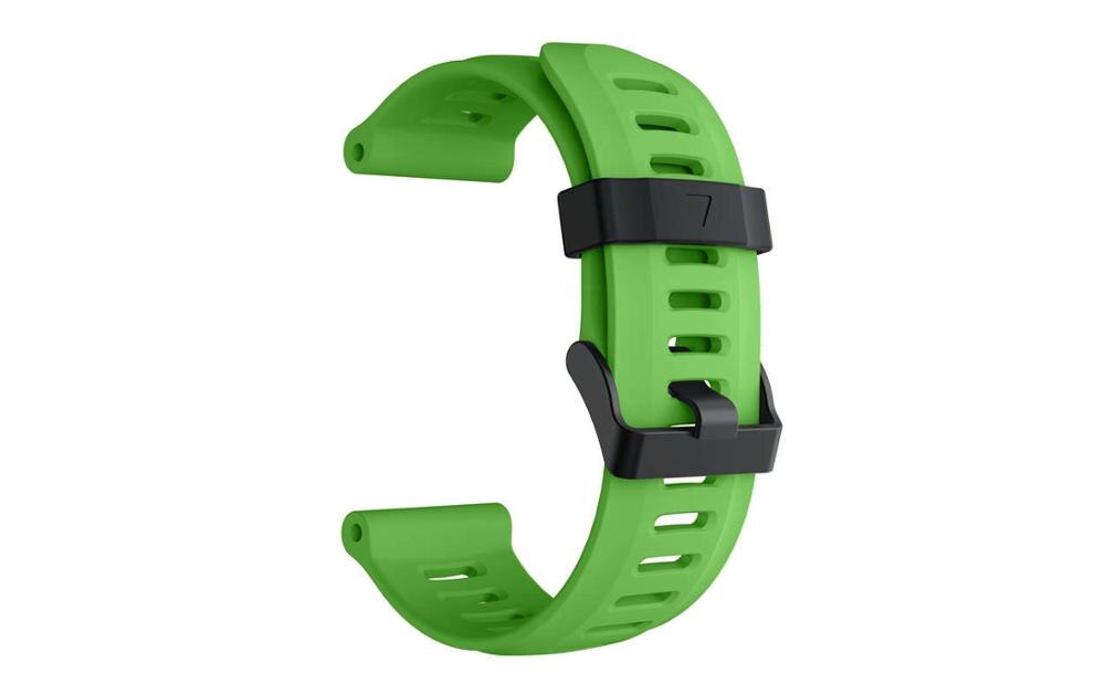 26mm Watch Straps for Garmin Fenix 3/3HR wrist band silicone watchband for Garmin Fenix3 / Fenix 5X Bracelet belt with HD film: green