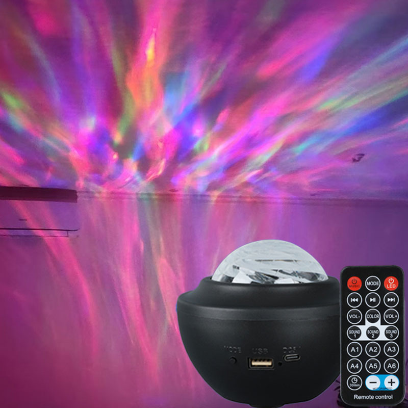LED Nordlichter Galaxy Projektor USB Aurora Sternenhimmel Lampe Bluetooth Lautsprecher Fernbedienung Rotierenden Raum Party Hochzeit Dekorationen: color1