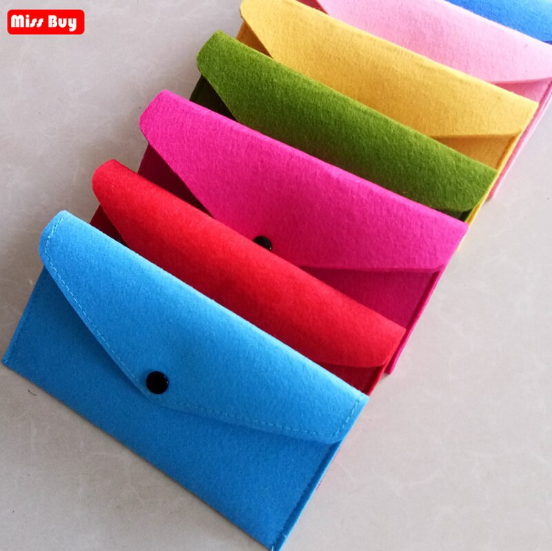 Mini Colorfull Solid Felt Phone Bag For Samsung galaxy S5 S6 edge S7 S8 S9 Plus S10 Lite S3 S4 Case Universal Phone Pouch Cover