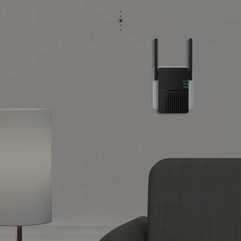 Easy Setup WiFi Repeater WiFi Booster Signal Extender Wireless Internet Amplifier Black 1200M WiFi Extender