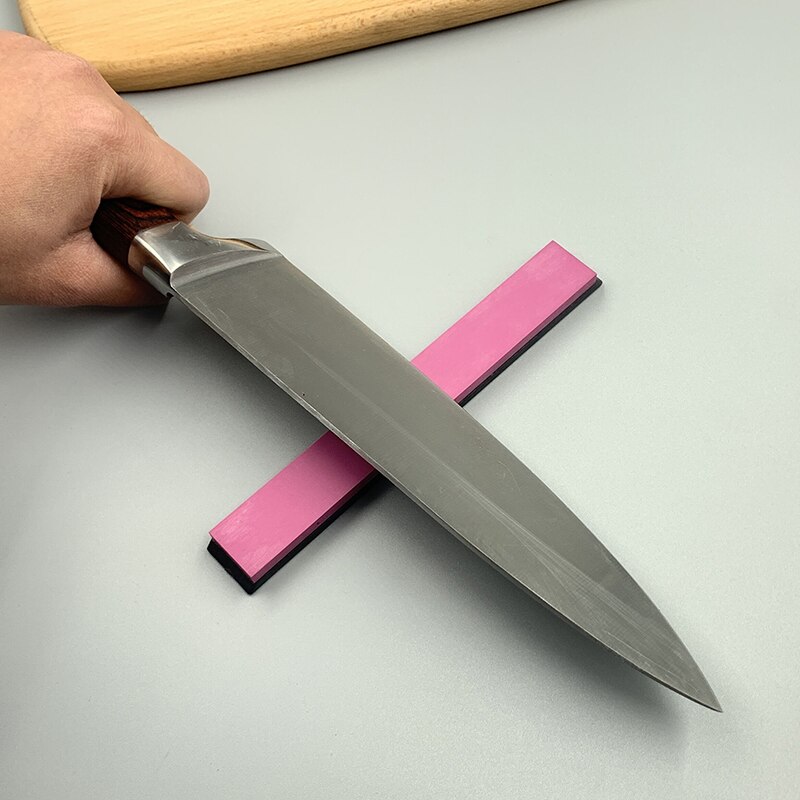 Coarse and fine polished leather knife sharpener whetstone sharpening stone kitchen toolssharpener bar sharpener fixing system