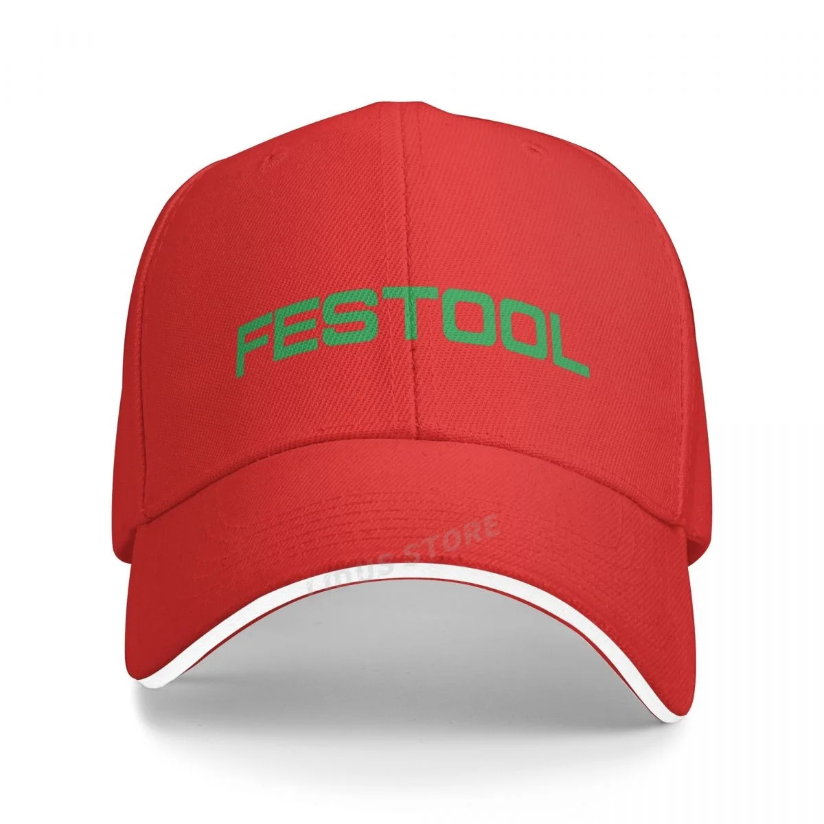 Festool Tools Baseball Caps Unisex Casual Festool Hats Cotton Adjustable Cap: Red