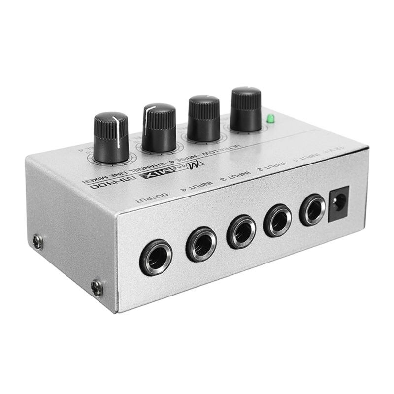 4 Channel Audio Mixer For Family KTV Portable Mini Micro Low Noise Karaoke Stereo Mixer: SA