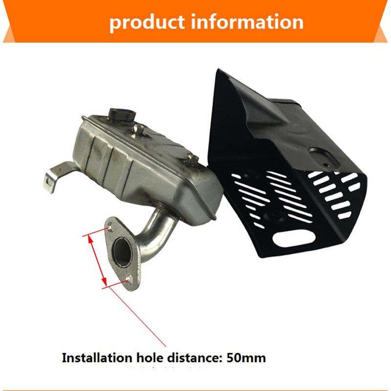Ensemble de silencieux d'échappement EY20, couvercle de remplacement, pour ROBIN SUBARU 5HP 183CC, moteur 4 temps