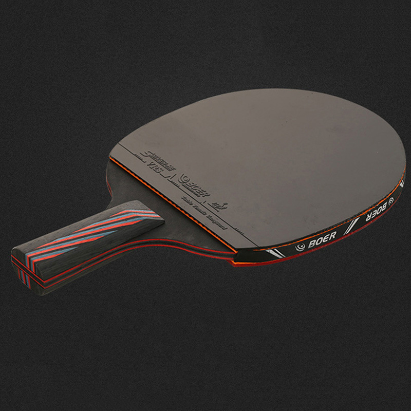 Raqueta de tenis de mesa S6, raqueta de Ping Pong con funda para bolsa, pelotas de tenis de mesa gratis, con espinillas de elasticidad en paleta
