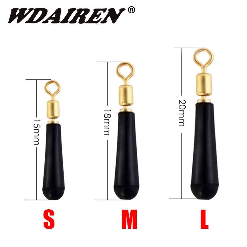 10 Stuks 3 Size Zwart Vlotter Adapter Zacht Voor Zee Karper Vliegvissen Spinner Aas Accessoires Jig Haken Vissen gereedschap Wobblers