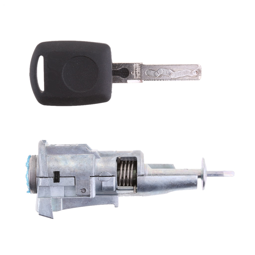 Left Driver Side Door Lock Cylinder Barrel Assembly Key for Volkswagen for Skoda