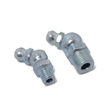 50 Pieces Hydraulic Grease Zerk Fitting SAE Kit 1/4'' 1/8'' Straight 90 Degree/45 Degree