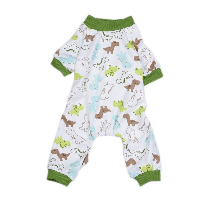 Cute Dog Pajamas Pet Clothes for Small Dog Shirt Jumpsuit Jammies XS-XL: 1 / XS
