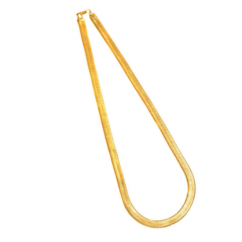 Hip Hop 75Cm Herringbone Chain Mode Stijl 30in Snake Kettingen Gouden Kettingen Kettingen Sieraden Voor Bar Club Mannelijke vrouwelijke