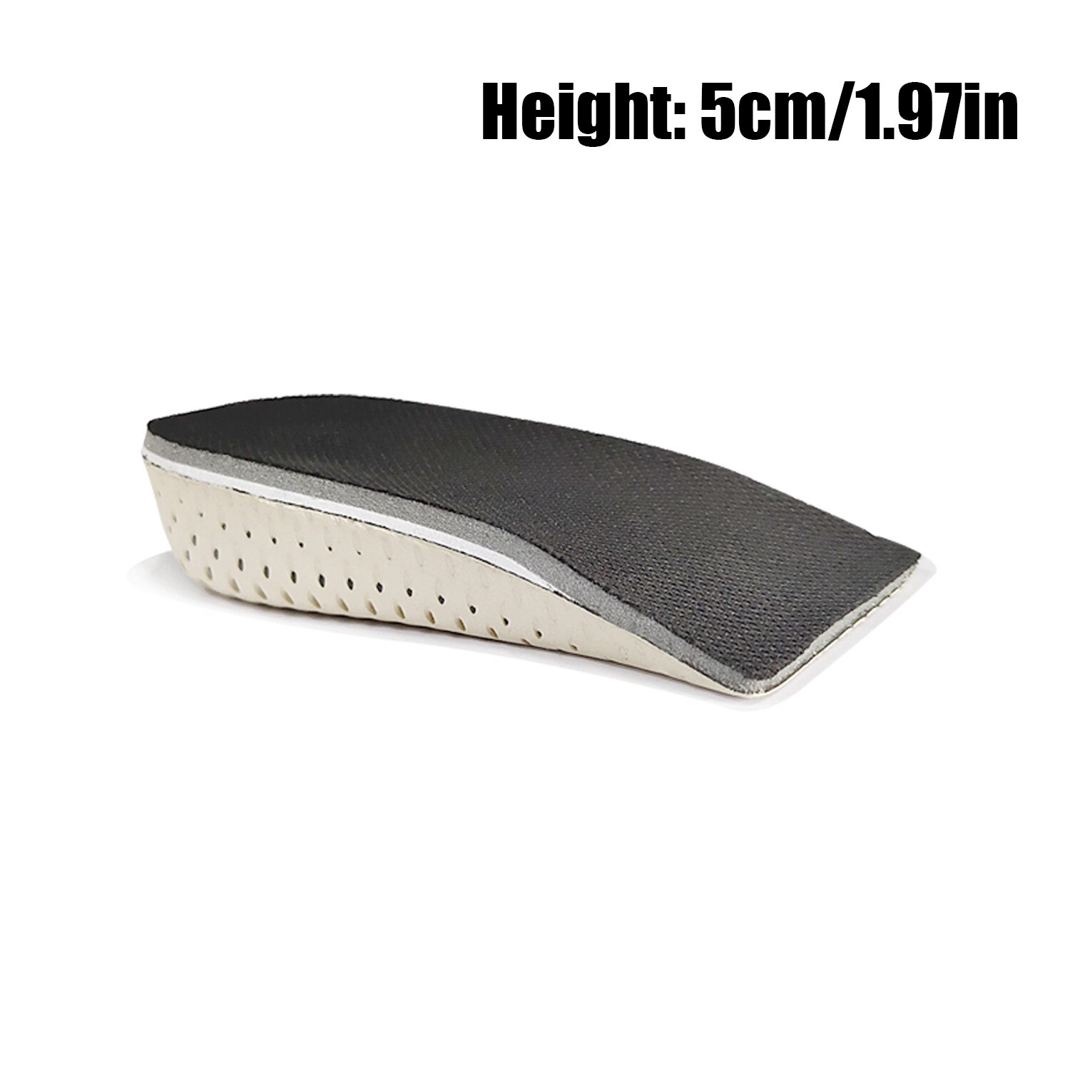 Hoogte Toename Inlegzolen Ademend Traagschuim Hak Lifting Inserts Schoen Liften Schoen Pads Lift Inlegzolen Voor Unisex: Half pad 5cm