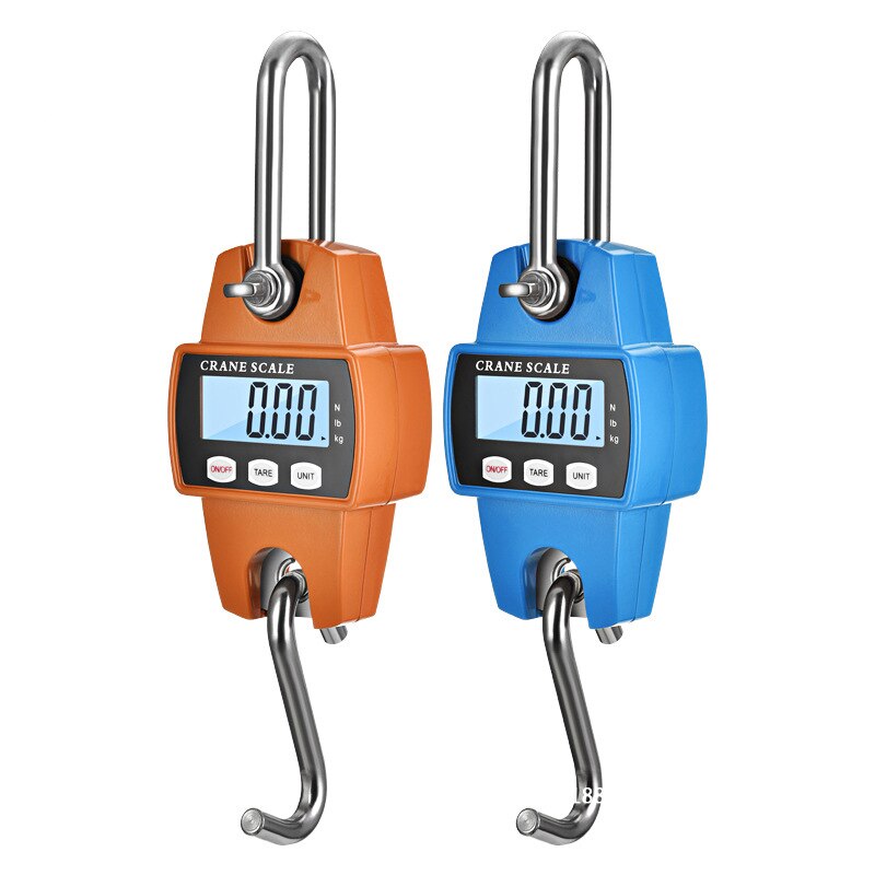 1PC Electronic Scale Hook Scale 300KG Electronic Hook Scale Industrial Hanging Scale LCD Large Screen Display Electronic Scale