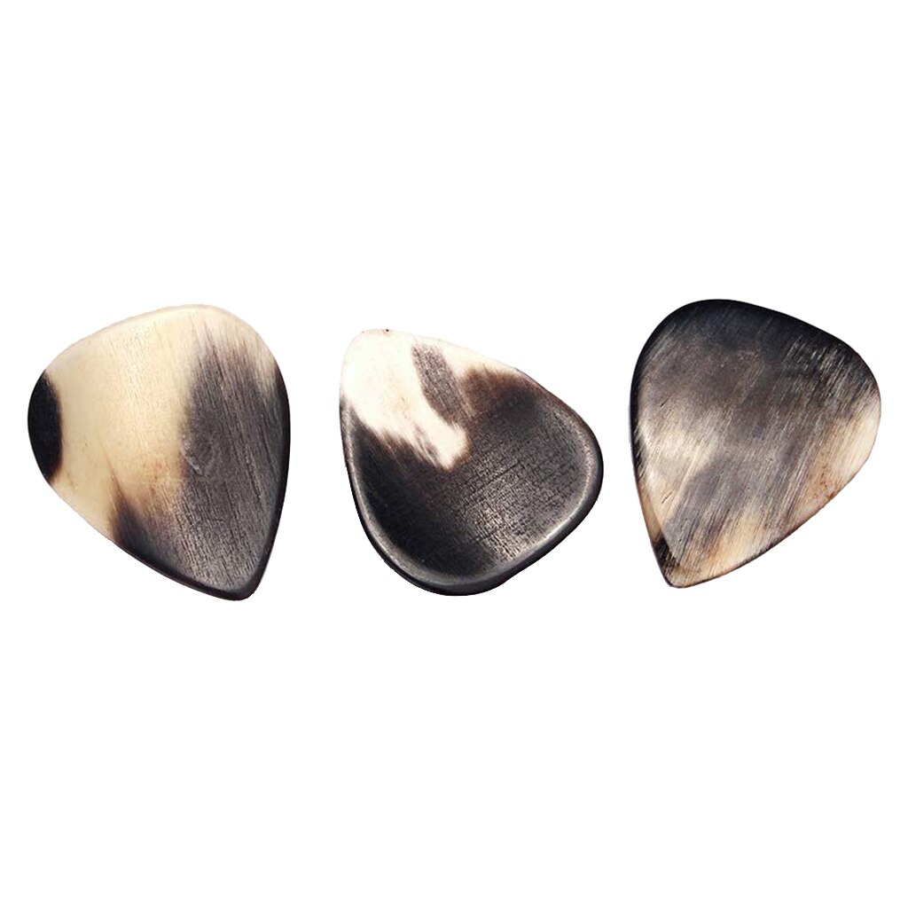 3 Pcs Gekleurde Gitaar Pick Hoorn Gitaar Pick 31 Mm Handgemaakte Hoorn Snaarinstrumenten Voor Akoestische Folk Gitaar