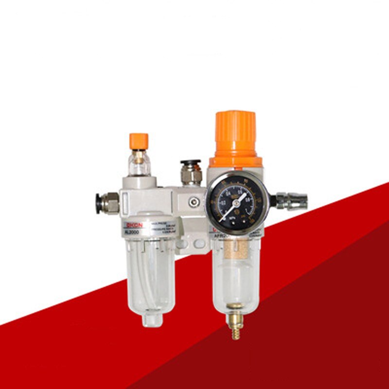 Air Compressor Luchtfilter Regulator Olie Waterafscheider Trap Filter Regulator Valve Automatische Afvoer Lubricator Manometer