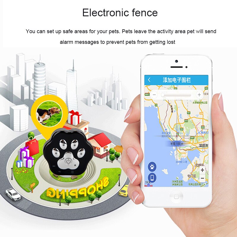Globale localizzatore accorto animale domestico inseguitore anti-Perso Geofence Gatto Collare Collare di canna Gsm/Gps Wifi localizzatore Impermeabile IP66 per pagina ragnatela/App/Wechat
